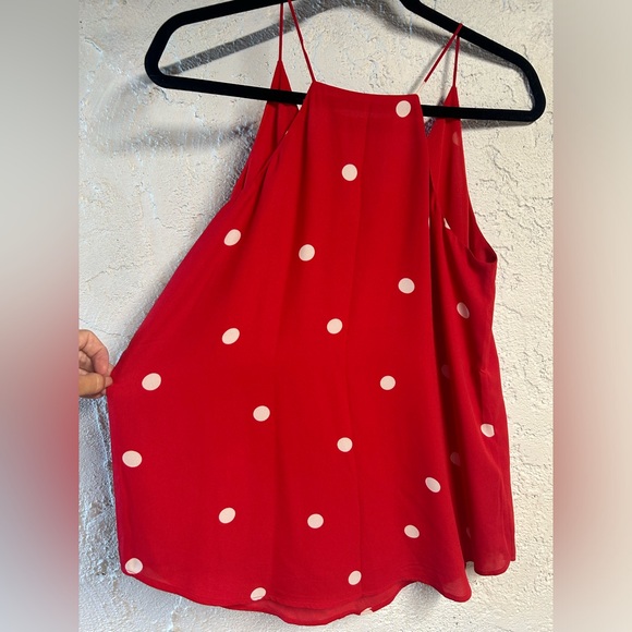 Loft red and white shell. Pretty and flowy - Picture 4 of 5